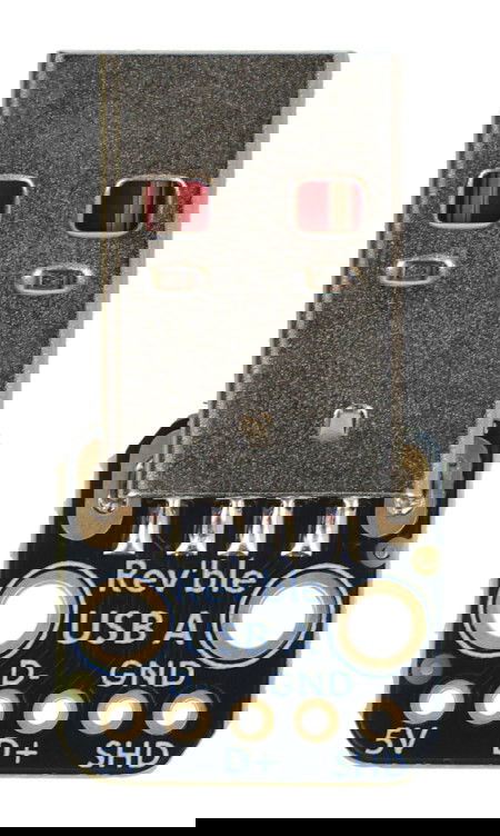 USB Type-A Double-Sided Plug Module - Breadboard Connector - Adafruit 6001