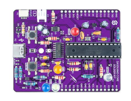 Make your own Dasduino Solder Kit - educational kit for learning to solder Dasduino - ATmega328P - Soldered 333200