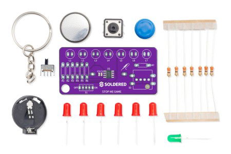 Stop Me game - educational soldering kit - Attiny404 - Soldered 333138