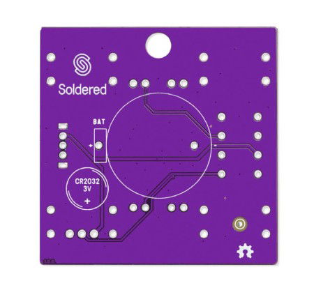 Reaction game - educational kit for learning soldering - Attiny404 - Soldered 333139