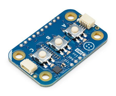 Arduino Modulino Buttons - interactive module with 3 buttons and LEDs - Qwiic - ABX00110