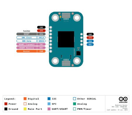 Arduino Modulino Buzzer - sound module with buzzer - Qwiic - ABX00108