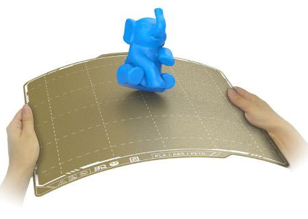 BIQU Panda Build Plate Textured x Smooth PEI - Double-Sided Magnetic Overlay - for Bambu Lab P1, X1 and A1 Printers - 257 x 257 mm