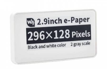 E-Paper 2.9'' 296 x 128 px - NFC-powered display - Waveshare 17746