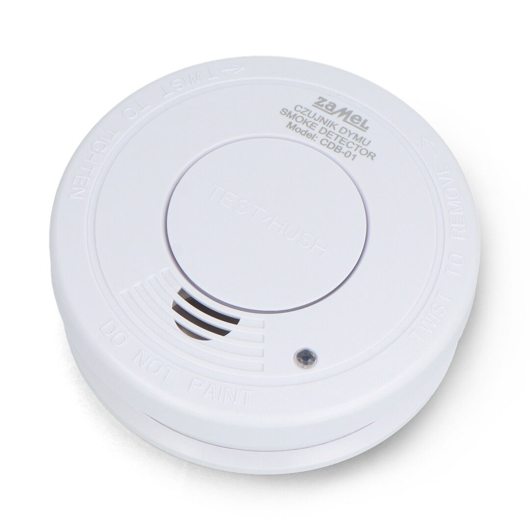 Battery-powered smoke detector - Zamel CDB-01