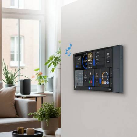 Shelly Wall Display XL - Smart Control Panel with 5A WiFi/Bluetooth Relay - Gray