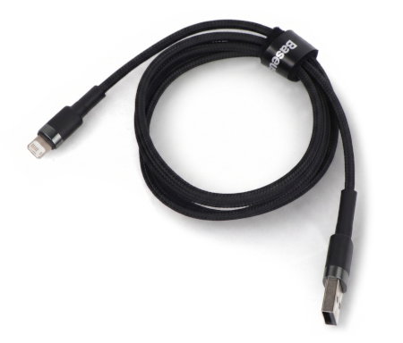 Baseus Cafule USB A - Lightning Cable Gray-Black - 1 m