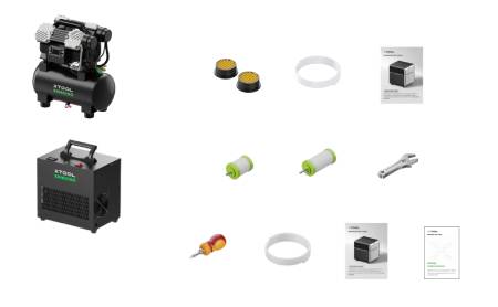 xTool Selected Air Compressor & Air Dryer - air dryer and compressor for MetalFab systems