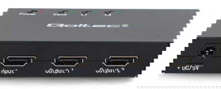 Active splitter 2x HDMI 4K/2K 3.4Gb/s - Qoltec 51796