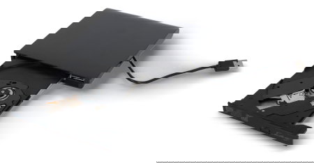 External drive - DVD-RW USB 3.0 burner for reading and writing CD / DVD - Qoltec 51857