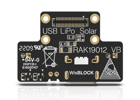 USB Type-C power module with Li-Pol and solar panel support for WisBlock - RAK Wireless RAK19012
