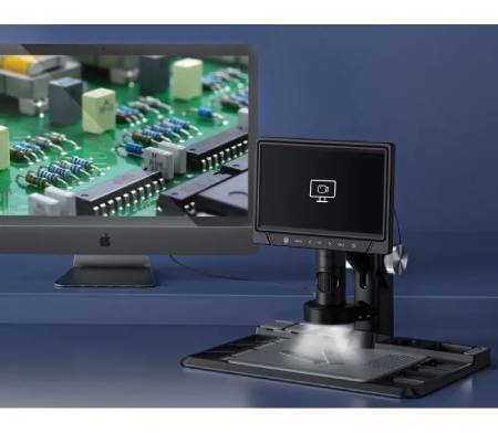 318C digital microscope - 1600x 12 MPx 28 LED - HD IPS 10.1'' screen + wireless remote control