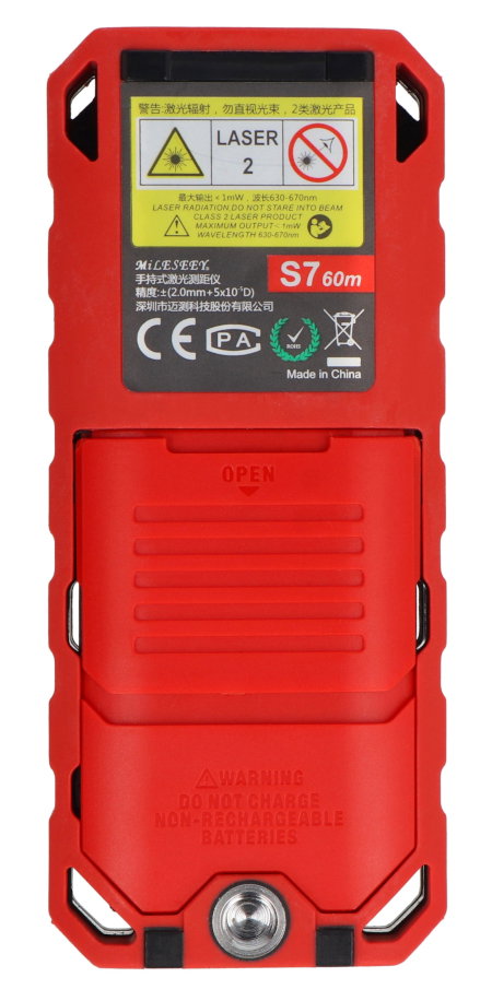 Distance meter - 60 m laser rangefinder - Mileseey S7