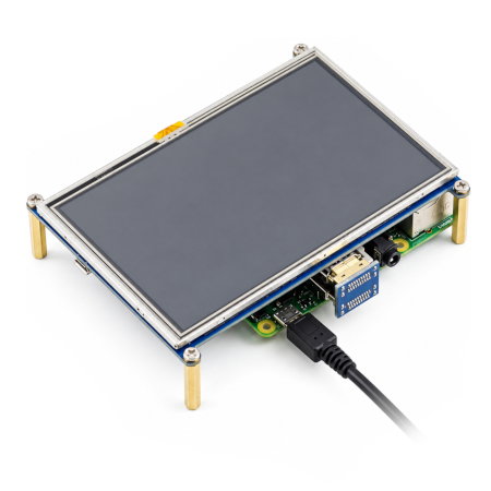 A compact 5" touch screen designed for projects based on Raspberry Pi