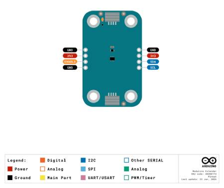 Arduino Modulino Extender - I2C Signal Amplifier - LTC4311 - Qwiic - ABX00174
