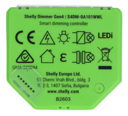 Shelly Dimmer Gen4 - Smart Light Dimmer WiFi / Bluetooth / ZigBee / Matter