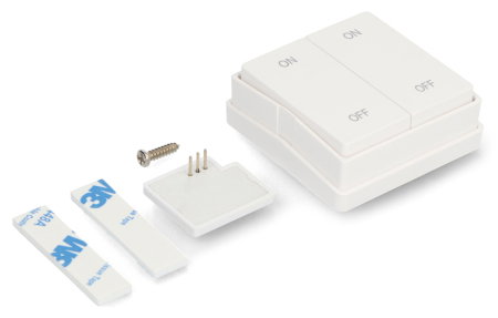 Remote control - dual-channel kinetic button - RF 2.4 GHz for RTX modules - RTX RFR2K